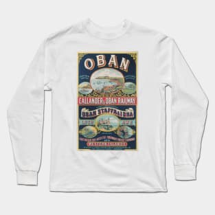 Callander & Oban - Vintage Railway Travel Poster - 1901 Long Sleeve T-Shirt